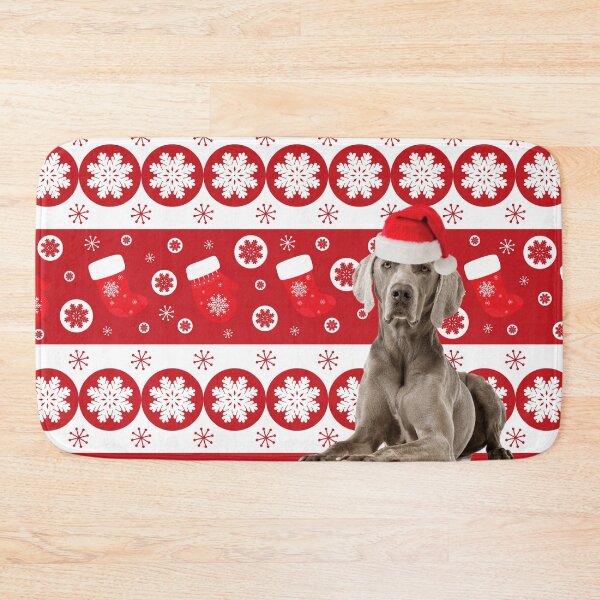 Item preview, Weimaraner Christmas Gift Santa Winter Wonderland designed and sold by FunShirtDesigns.