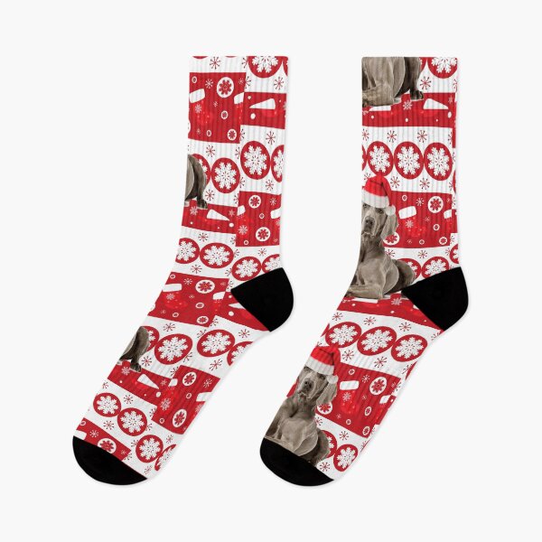 Item preview, Weimaraner Christmas Gift Santa Winter Wonderland designed and sold by FunShirtDesigns.