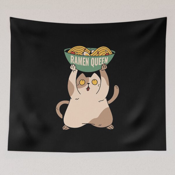 Artikelvorschau, Ramen Queen Cat mit Ramen Bowl entworfen und verkauft von OnepixArt.