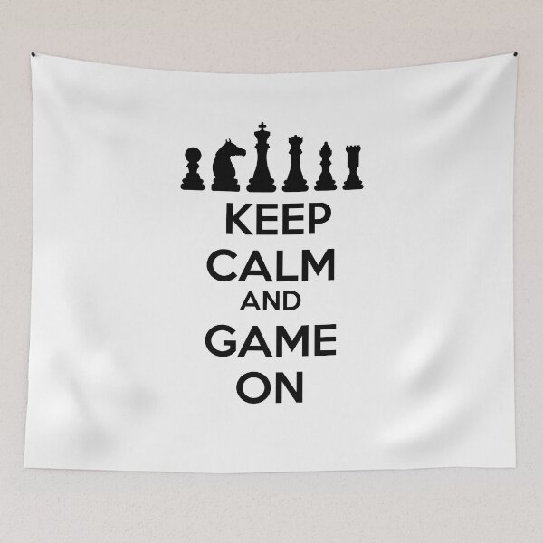 Item preview, Keep Calm and Game On Chess Game designed and sold by Avgeek21.