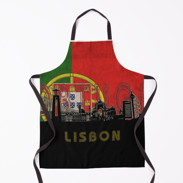 Item preview, lisbon skyline flag designed and sold by BekimART2.