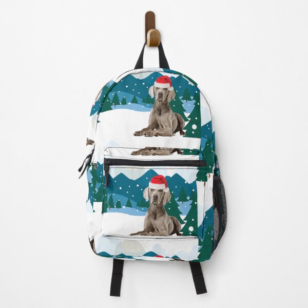 Item preview, Weimaraner Christmas Gift Santa Mountains designed and sold by FunShirtDesigns.
