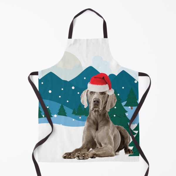 Item preview, Weimaraner Christmas Gift Santa Mountains designed and sold by FunShirtDesigns.