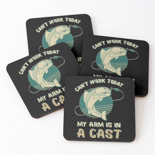 Item preview, Christmas gift for Fishing Lovers, I Cant Work Today My Arm is in a Cast, Present For fisherman, Retro Vintage Fisherman Christmas gift designed and sold by AmazingEcraft.