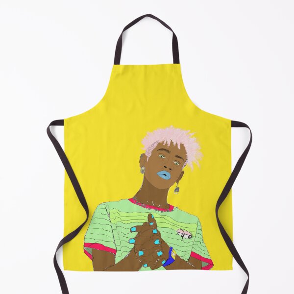 Item preview, LGTBQ Pride of stylish black transgender man woman with pink hair blue lipstick earrings designed and sold by MindChirp.