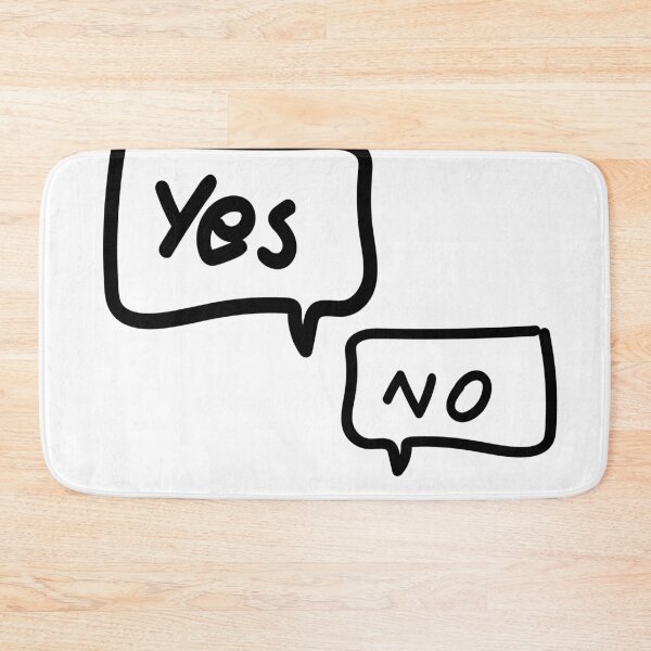 Item preview, Yes and No Doodle style text designed and sold by PabloArt.
