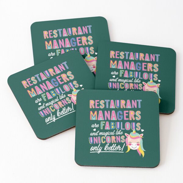 Item preview, Restaurant Managers are like Unicorns Gift Idea designed and sold by betternotes.