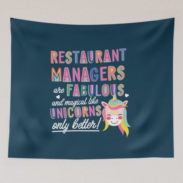 Item preview, Restaurant Managers are like Unicorns Gift Idea designed and sold by betternotes.
