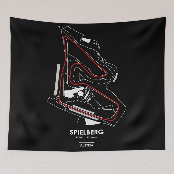 Item preview, SPIELBERG - AUSTRIA TRACK MAP 2.0 RED designed and sold by andreanastasio.