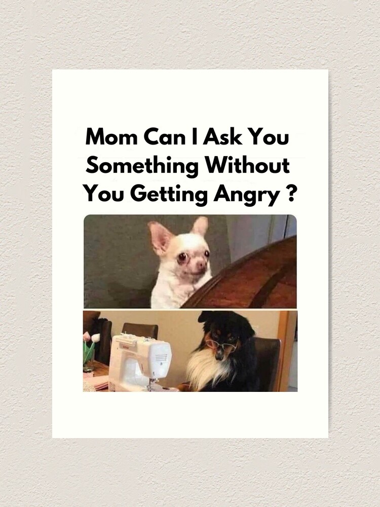 Dogs family memes funny gift Art Print