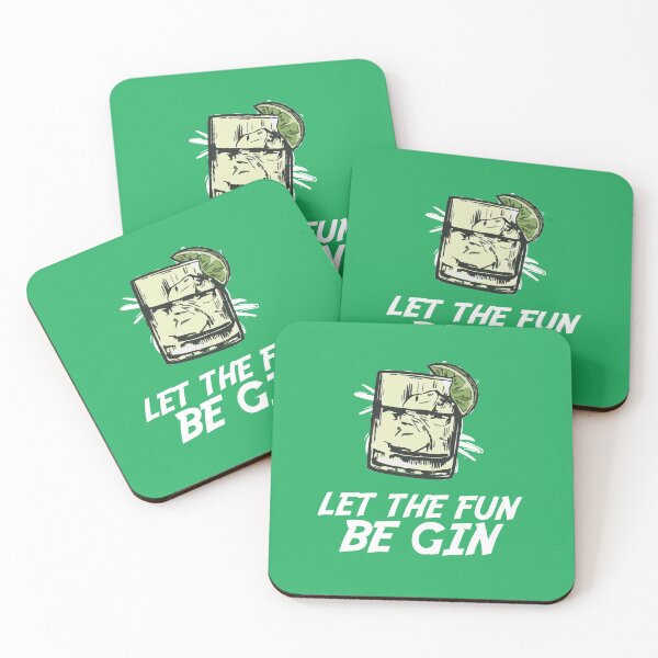 Item preview, Let the fun be gin! white written designed and sold by graziellostesso.