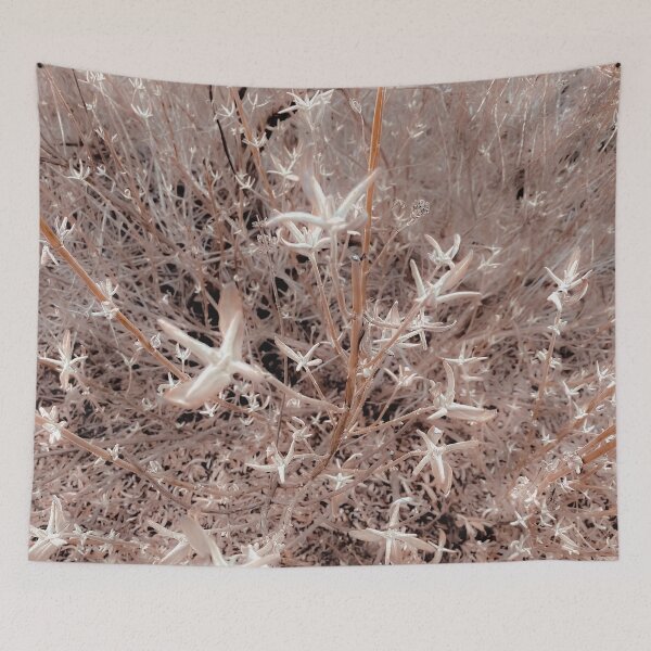 Item preview, dry flowers with brown dry grass texture background designed and sold by Mrvell.