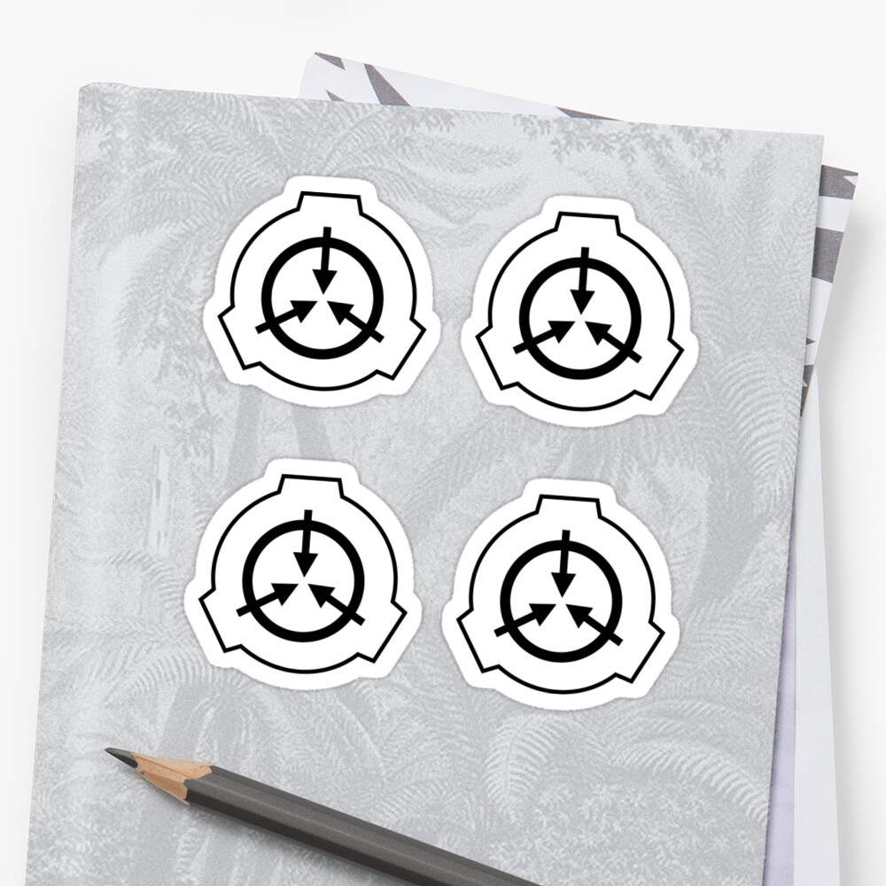 Scp Logo Pack Of 4 Stickers Stickers By Vandalmakesstuf Redbubble