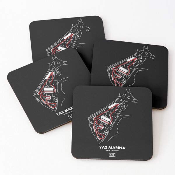Item preview, YAS MARINA - UAE TRACK MAP 2.0 RED designed and sold by andreanastasio.