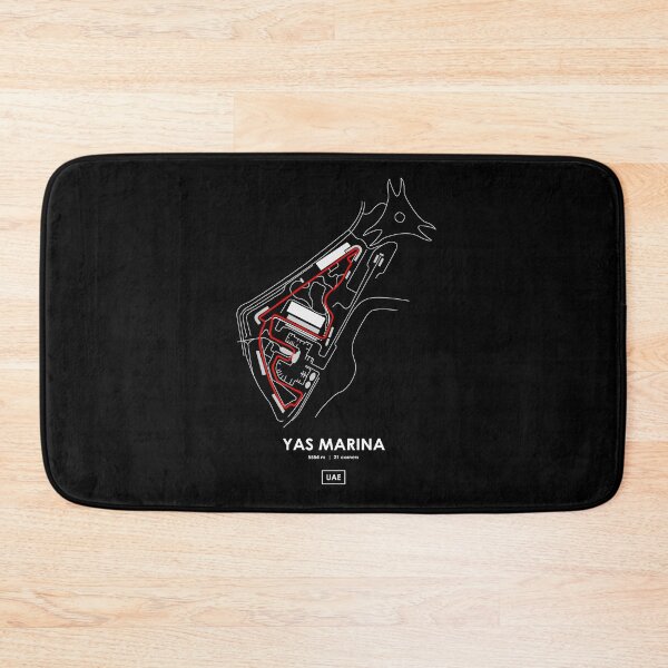 Item preview, YAS MARINA - UAE TRACK MAP 2.0 RED designed and sold by andreanastasio.