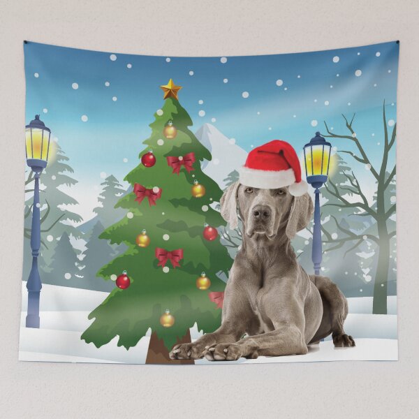 Item preview, Weimaraner Christmas Tree designed and sold by FunShirtDesigns.