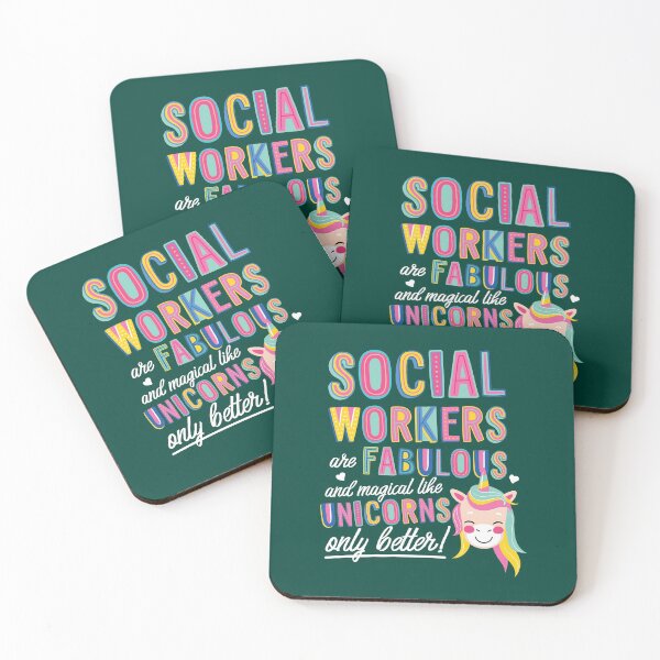 Item preview, Social Workers are like Unicorns Gift Idea designed and sold by betternotes.