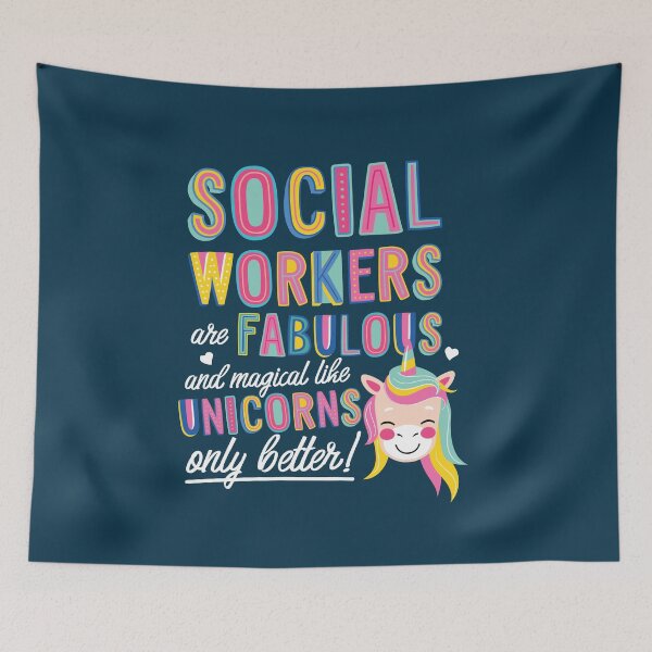Item preview, Social Workers are like Unicorns Gift Idea designed and sold by betternotes.