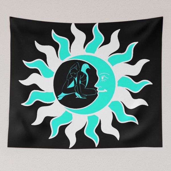 Item preview, Yoga Pigeon Pose With Sun And Moon designed and sold by TeesFashion.