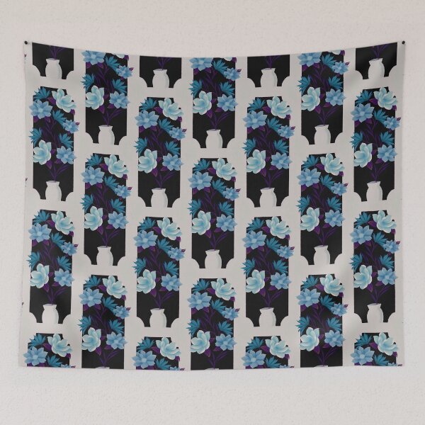 Item preview, Copy of Floral Emblem- Blue designed and sold by TeaLeef.