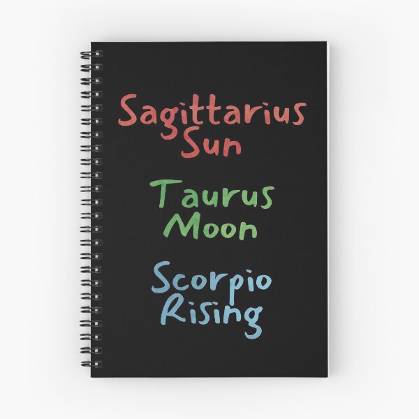 Item preview, Sagittarius Sun Taurus Moon Scorpio Rising Text designed and sold by leomooncreates.