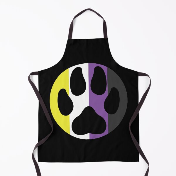 Item preview, Paw in a circle - Pride (Non-binary) designed and sold by storm-fox-art.