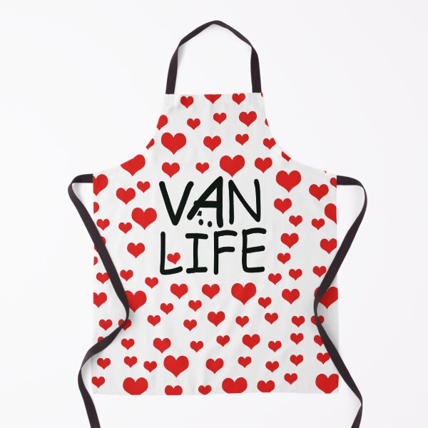 Item preview, Van Life with Red Hearts designed and sold by MyLovelyVan.