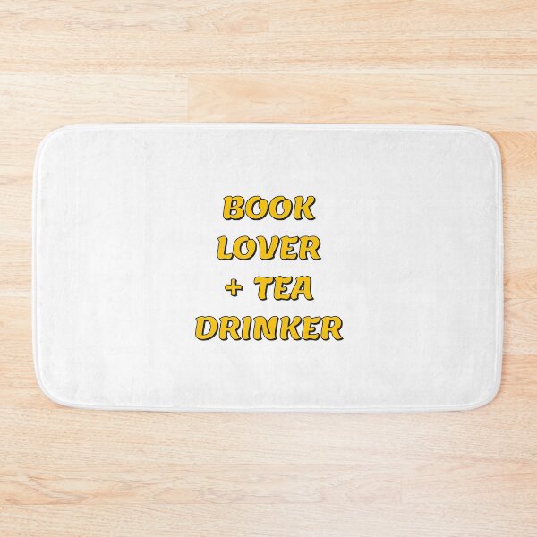 Item preview, BOOK LOVER + TEA DRINKER (yellow) designed and sold by Inspirationmotivation.