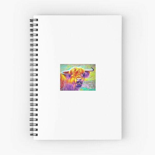 Item preview, Psychedelic highland cow designed and sold by amupanda.