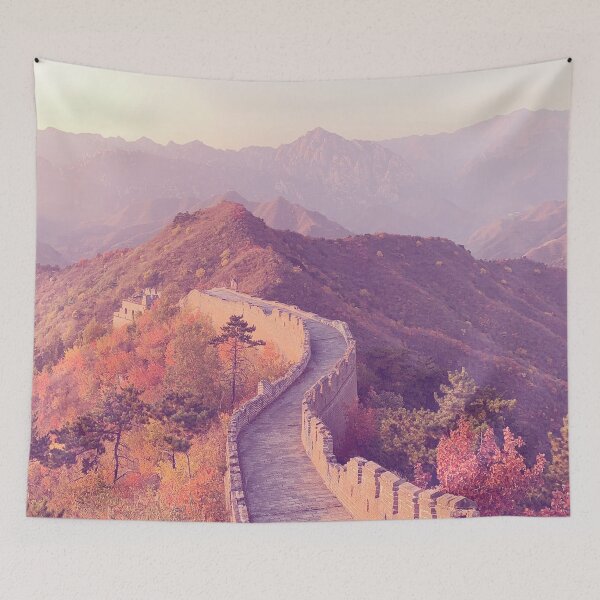 Item preview, Great Wall of China | Great Wall Autumn Landscape designed and sold by PinkRainbow.