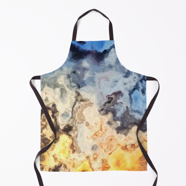 Item preview, Abstract Marbled sunset gold and blue sky designed and sold by Digibee.