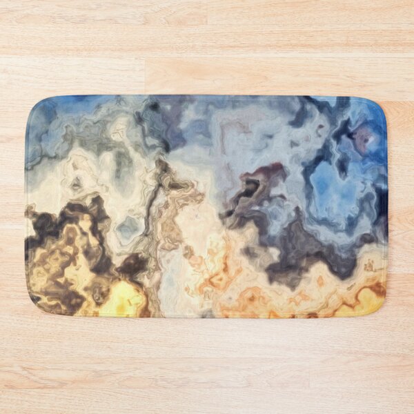 Item preview, Abstract Marbled sunset gold and blue sky designed and sold by Digibee.