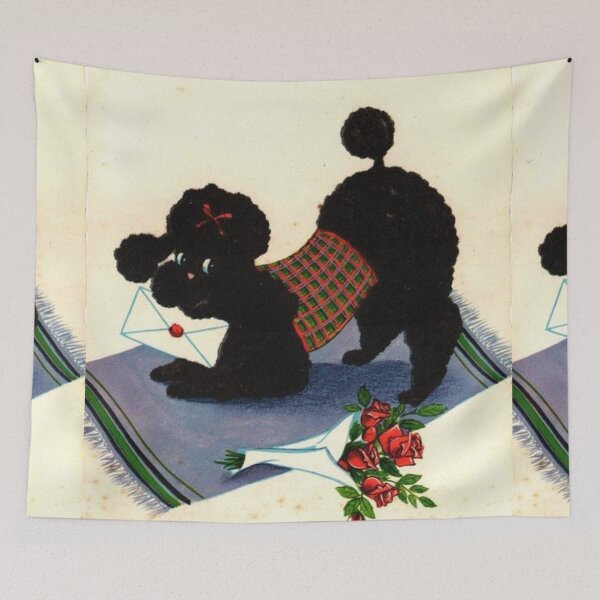 Item preview, Vintage sexy Poodle cute pet dog dogs pets puppy art caniche pop art designed and sold by Coolstuff4you71.