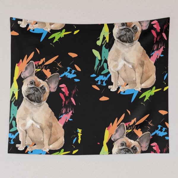 Artikelvorschau, Französische Bulldogge Aquarell - Netter Hund entworfen und verkauft von tagadog.