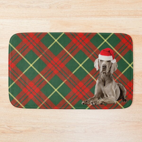 Item preview, Weimaraner Christmas Tartan designed and sold by FunShirtDesigns.