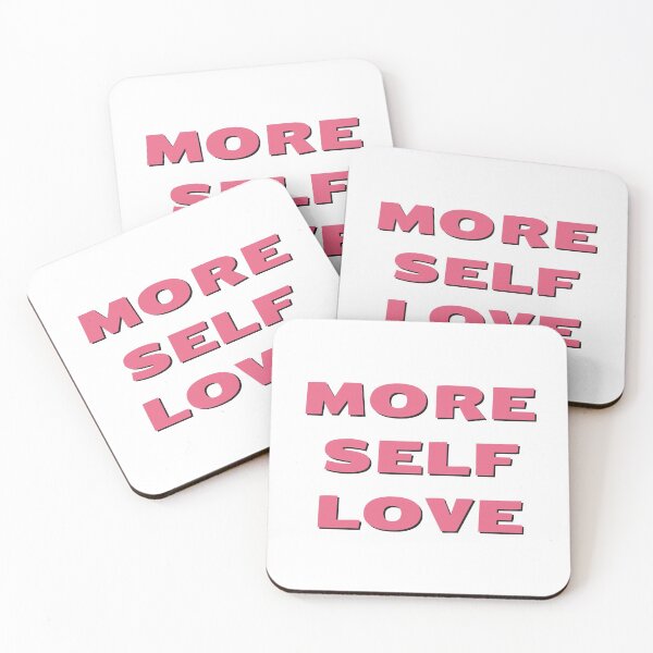 Item preview, MORE SELF LOVE cute pink text designed and sold by Inspirationmotivation.