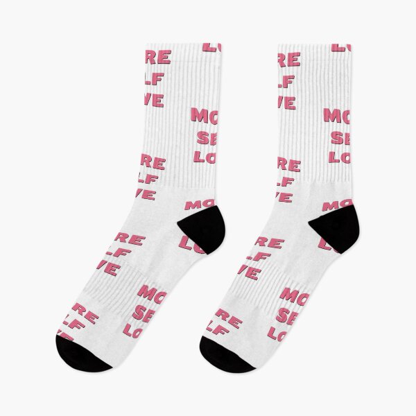 Item preview, MORE SELF LOVE cute pink text designed and sold by Inspirationmotivation.