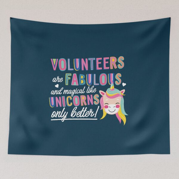 Item preview, Volunteers are like Unicorns Gift Idea designed and sold by betternotes.