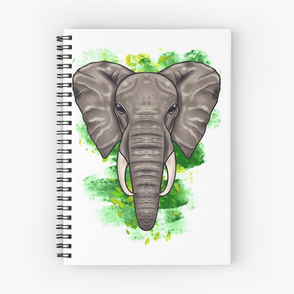 Item preview, Elephant with green folage designed and sold by Chillateez.