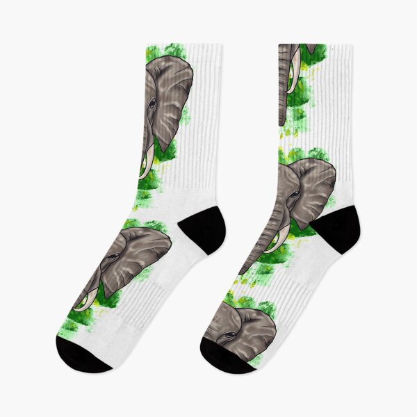 Item preview, Elephant with green folage designed and sold by Chillateez.