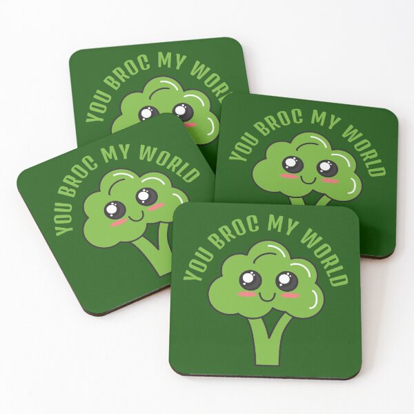 Item preview, You broc my world Kawaii brocolli designed and sold by KawaiiPark.