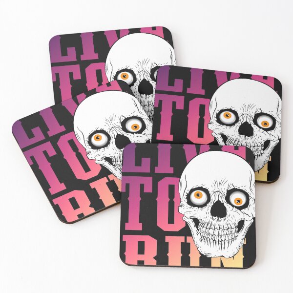 Item preview, Illustration of crazy skull with text and cool gradient designed and sold by kamui7mx.