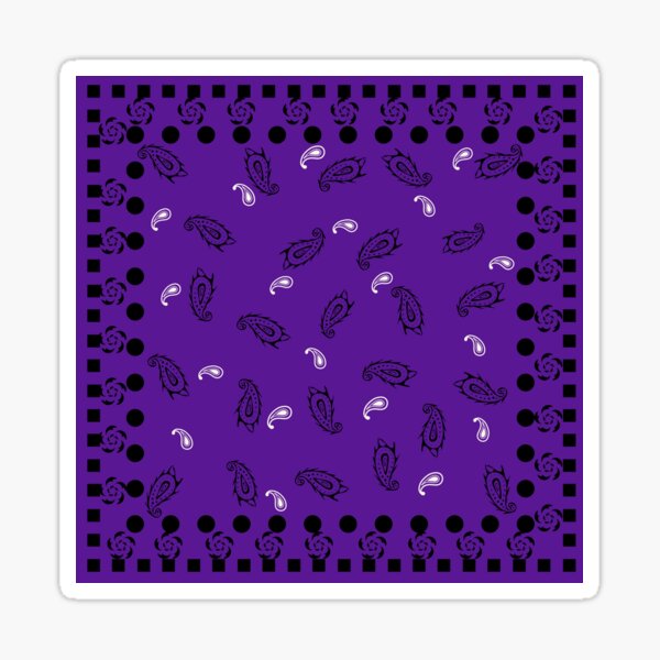 Purple bandana decals for furniture - TenStickers