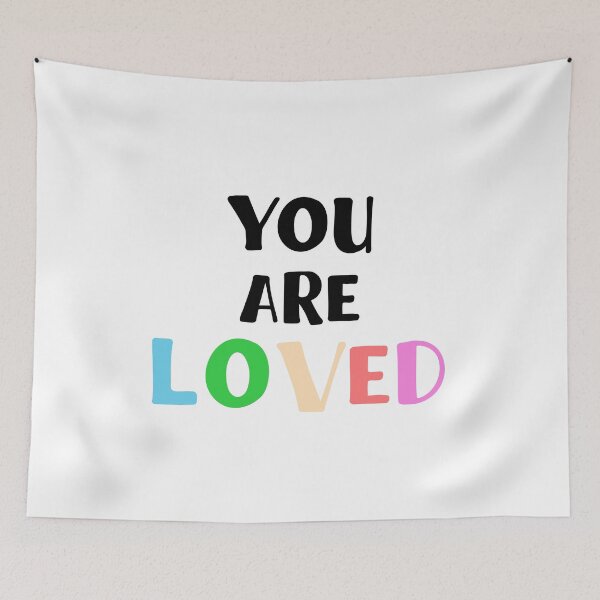 Item preview, You Are Loved Quote Art Design Inspirational Moti designed and sold by vividpixelusa.