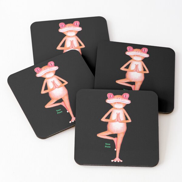 Item preview, Frog doing Yoga Tree Pose designed and sold by janraydesigns.