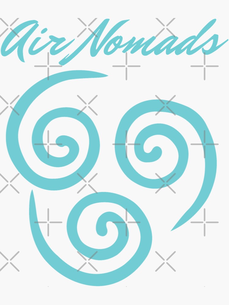 Avatar The Last Airbender Air Nomads Element Fan Sticker For Sale By Kataangclothing Redbubble 3922