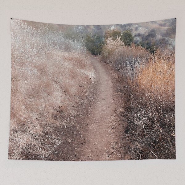 Item preview, walkway on the mountain with dry grass field designed and sold by Mrvell.