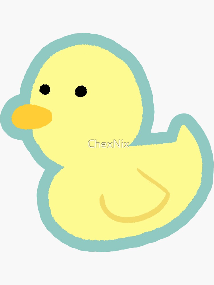 "Lucky Ducky" Sticker for Sale by ChexNix | Redbubble