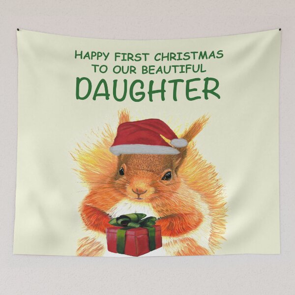 Item preview, HAPPY FIRST CHRISTMAS TO OUR BEAUTIFUL DAUGHTER designed and sold by IslesArt.