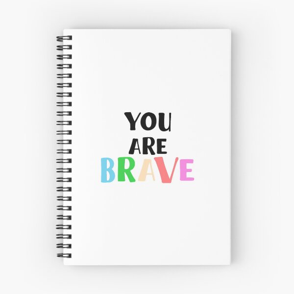 Item preview, You Are Brave Quote Art Design Inspirational Moti designed and sold by vividpixelusa.